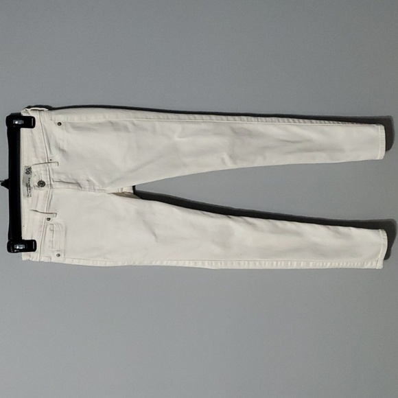 Abercrombie & Fitch White Super Skinny Jeans Womens Size 00 Short 00S - Picture 1 of 13